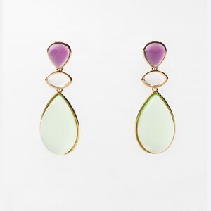 Crystal drop earrings #1237